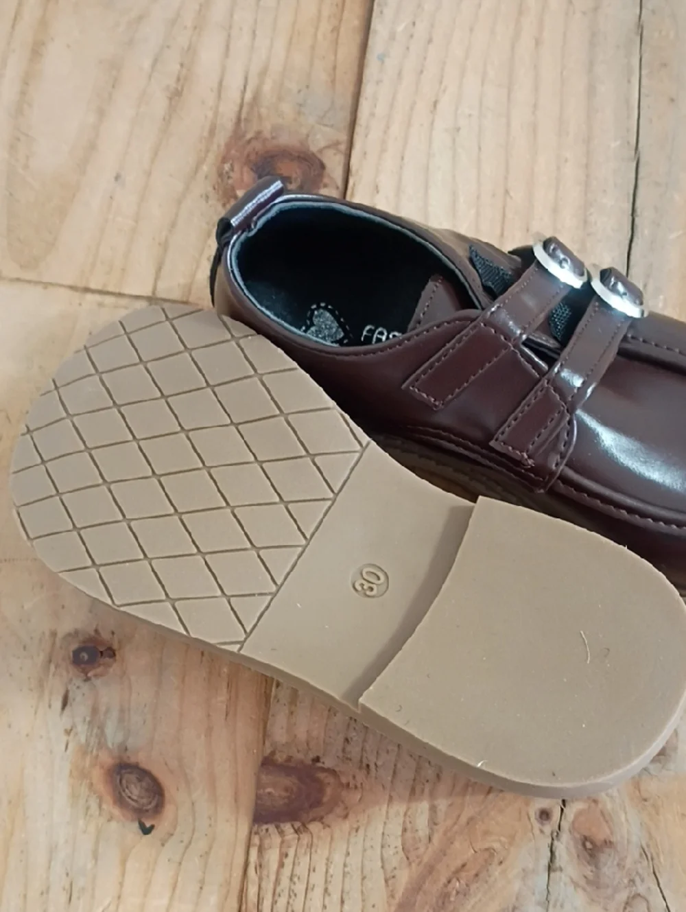 ISINSER Toddler Boys Girls Classic Dress Shoes Little Kid PU Leather Shoes NWT